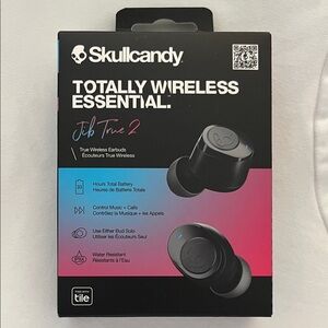 Skullcandy Jib True 2 Wireless Earbuds - Black and Blue